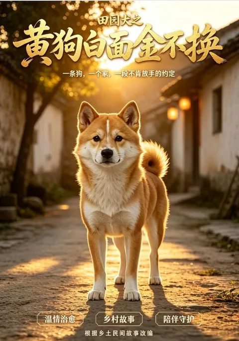 田园犬之黄狗白面金不换