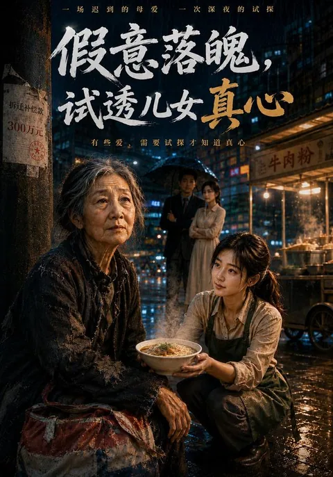 假意落魄，试透儿女真心