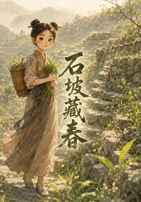 石坡藏春