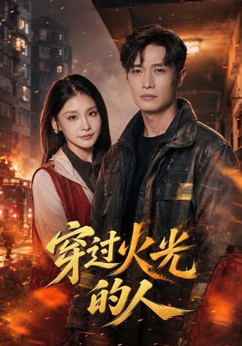 穿过火光的人