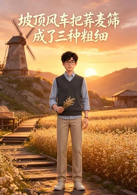 坡顶风车把荞麦筛成了三种粗细