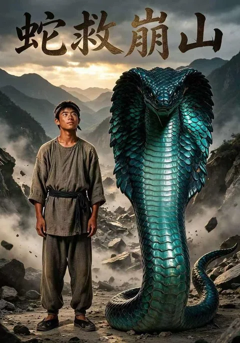蛇救崩山