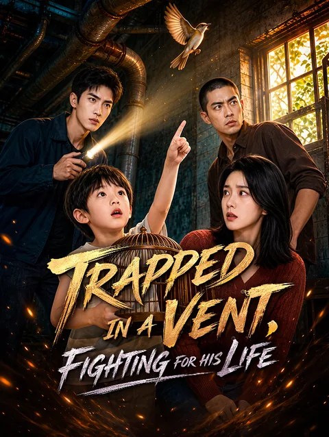 Trapped in a Vent, Fighting for His Life